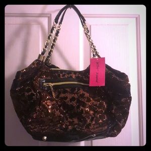 Betsey Johnson cheetah sequin purse, wild 🐆!!!